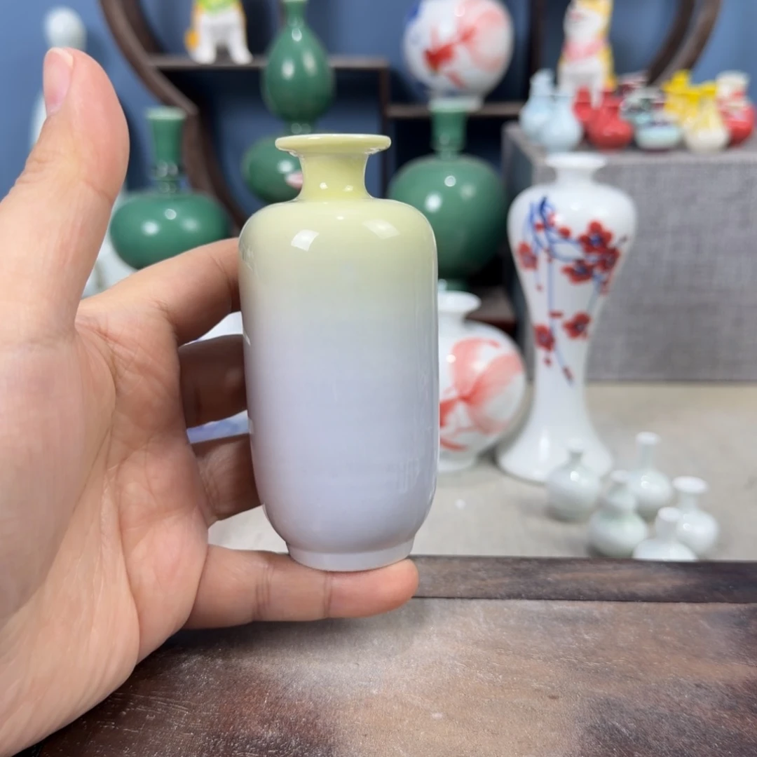 陶瓷手工小花器摆件