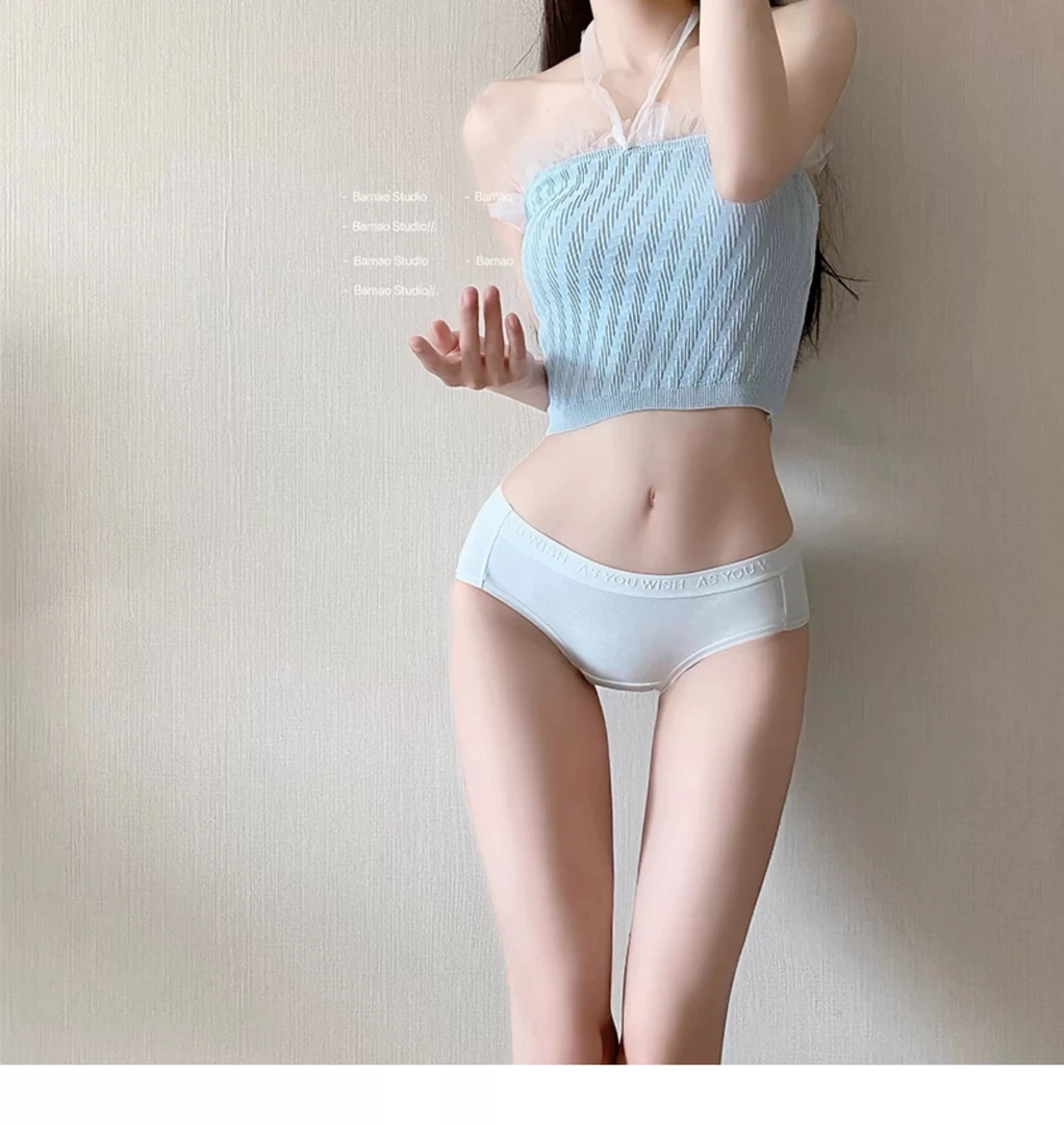 梦回高中*甜美系莫代尔女士7A抑菌纯棉裆2025新款中腰少女三角裤