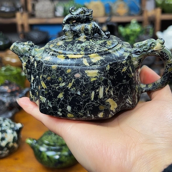 茶空间天然石料梅花玉巴*斯