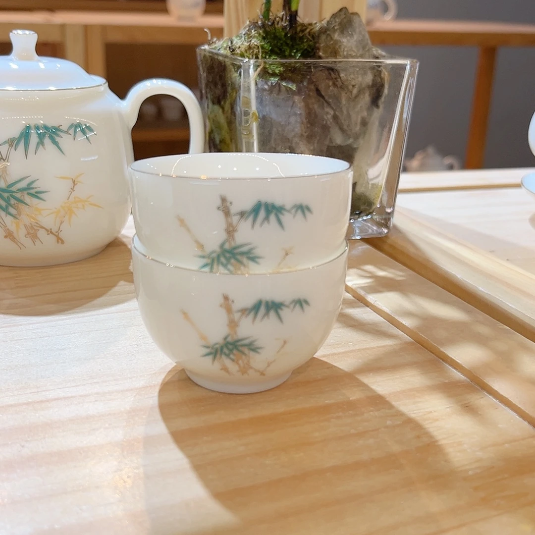 【御瓷斋】羊脂玉瓷茶具套装