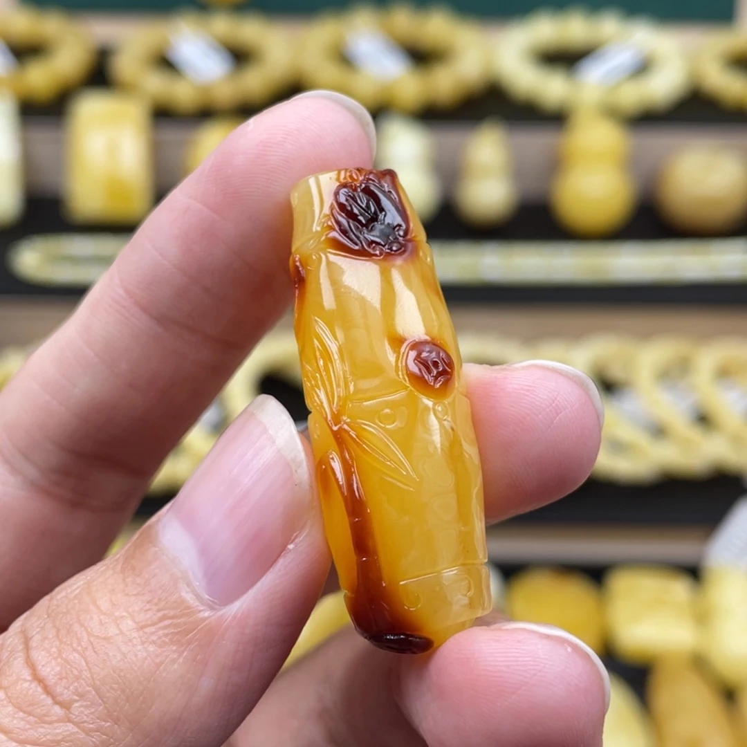 琥珀裸石未镶嵌琥珀蜜蜡