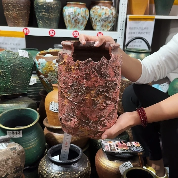 彩绘红直筒79号高度24口径14