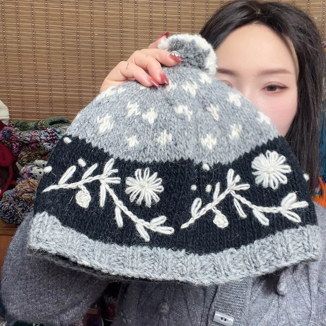 羊毛尼泊尔纯手工帽子531