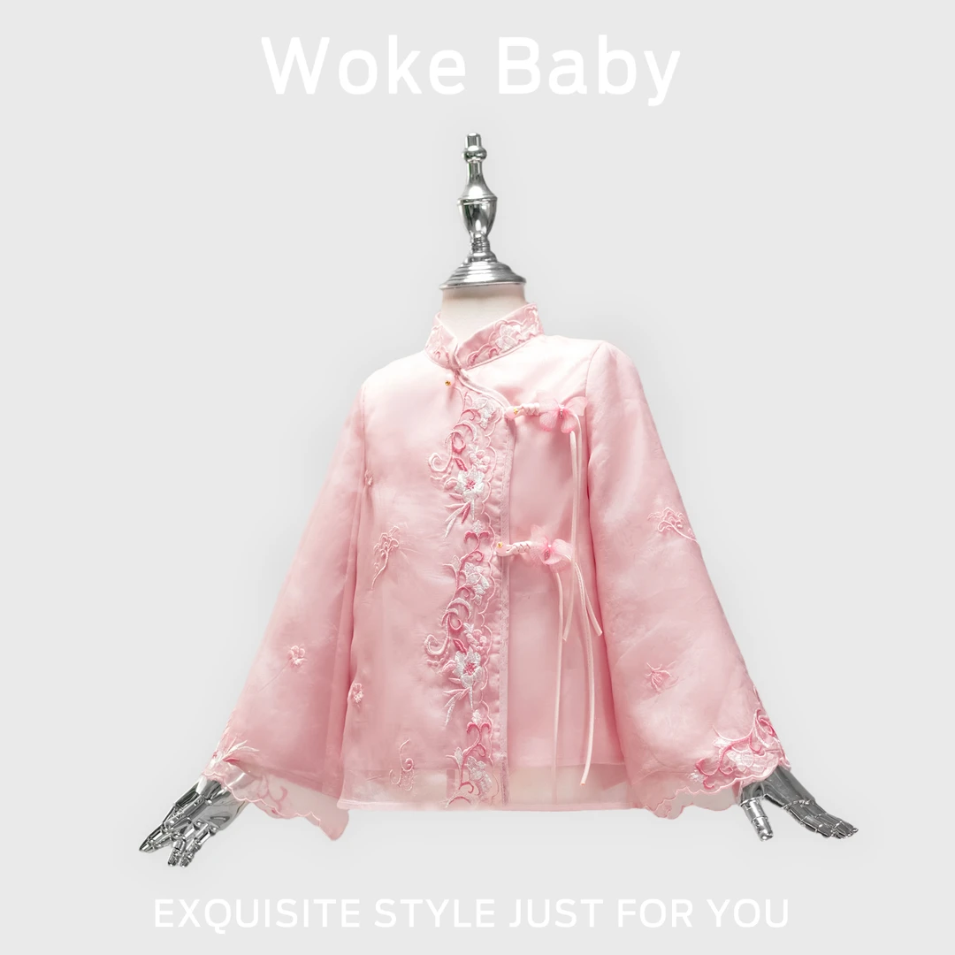 女童2025春季新款复古汉服上衣儿童古风衬衫S5302