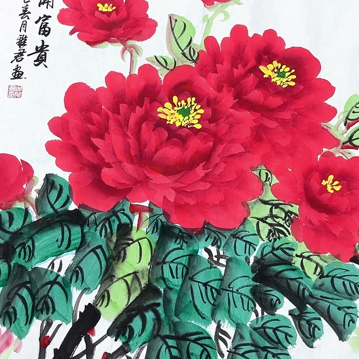 她家都是手绘作品