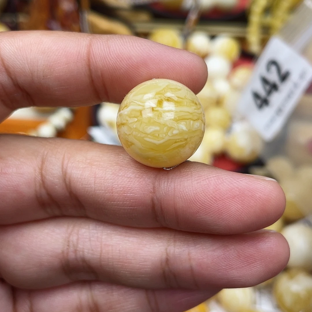 蜜蜡未镶嵌珠宝奇石沙眼19虎皮