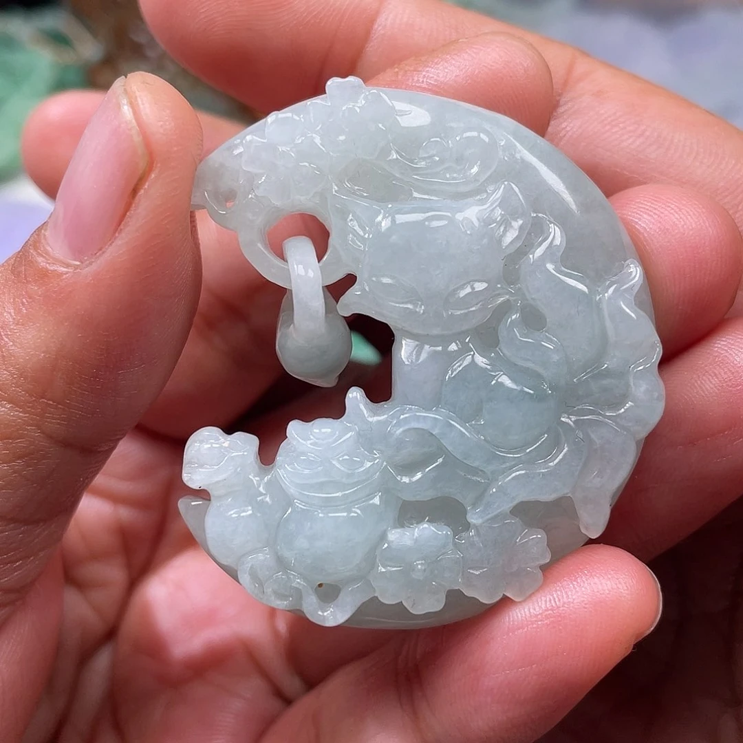 颈饰未镶嵌翡翠翡玉缘翡翠