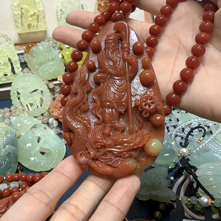 未镶嵌蛇纹石玉吊坠荔*姐