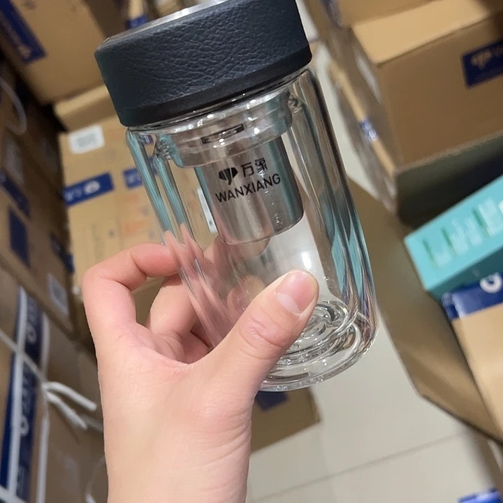 V65-280ml  配滤网  杯套  玻璃杯