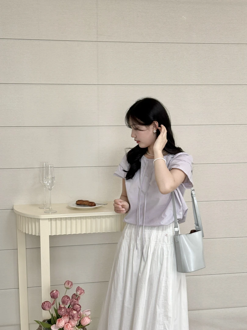 「芋米·紫色风铃」2025新款小衫上衣