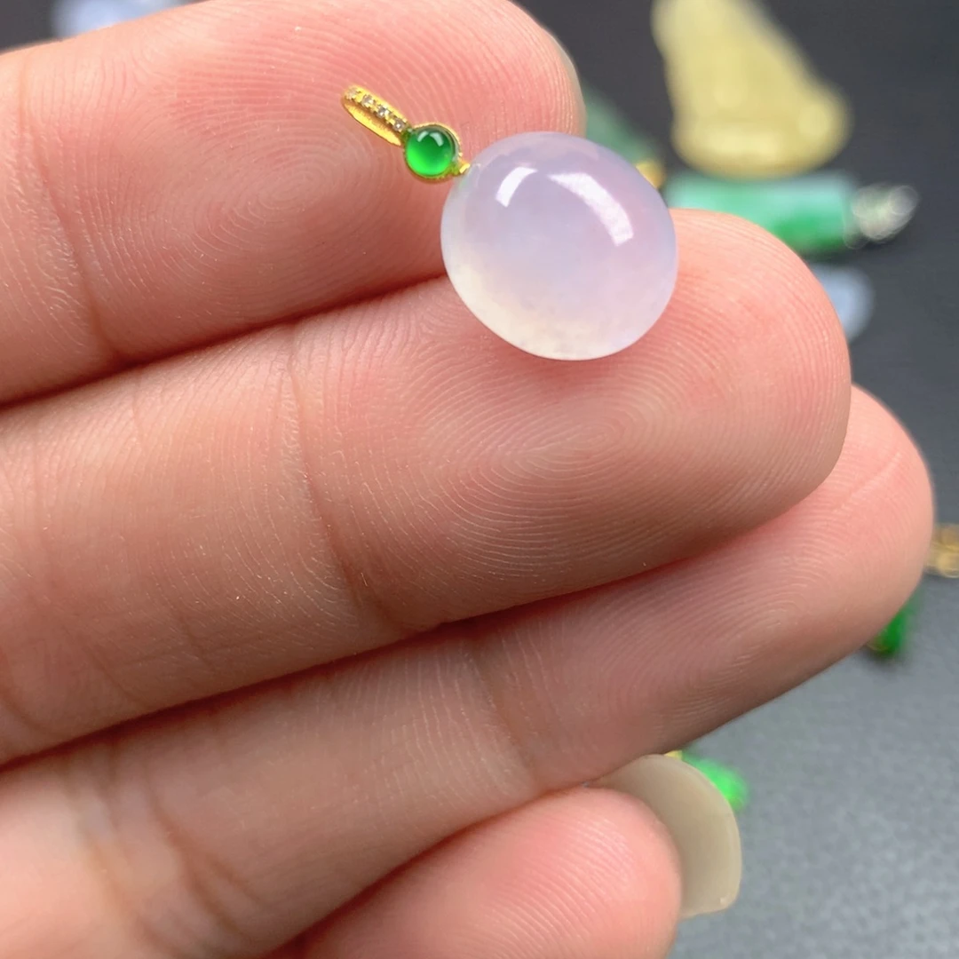 【闪购商品】翡翠18K金镶嵌颈饰翡翠