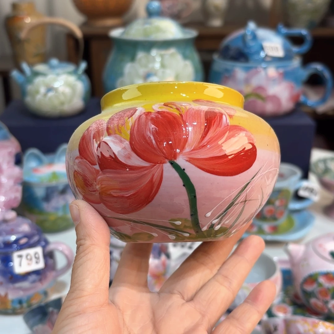 景德镇手绘高温釉下彩陶瓷茶具