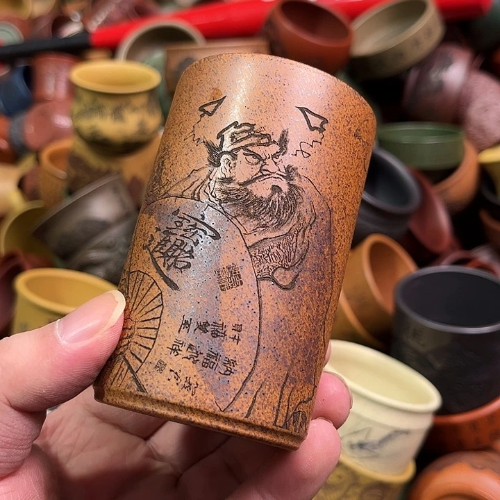 紫砂茶杯全手工紫砂主人杯