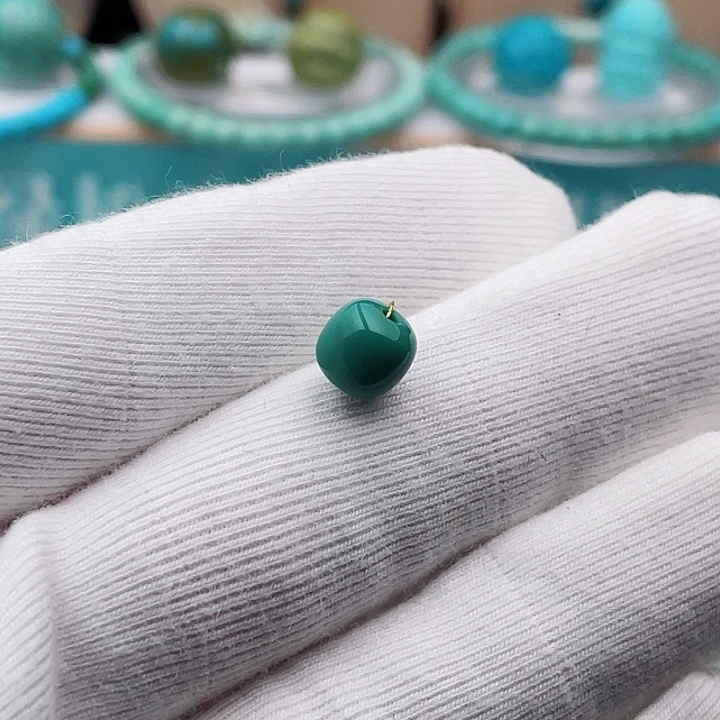 未镶嵌绿松石7m m