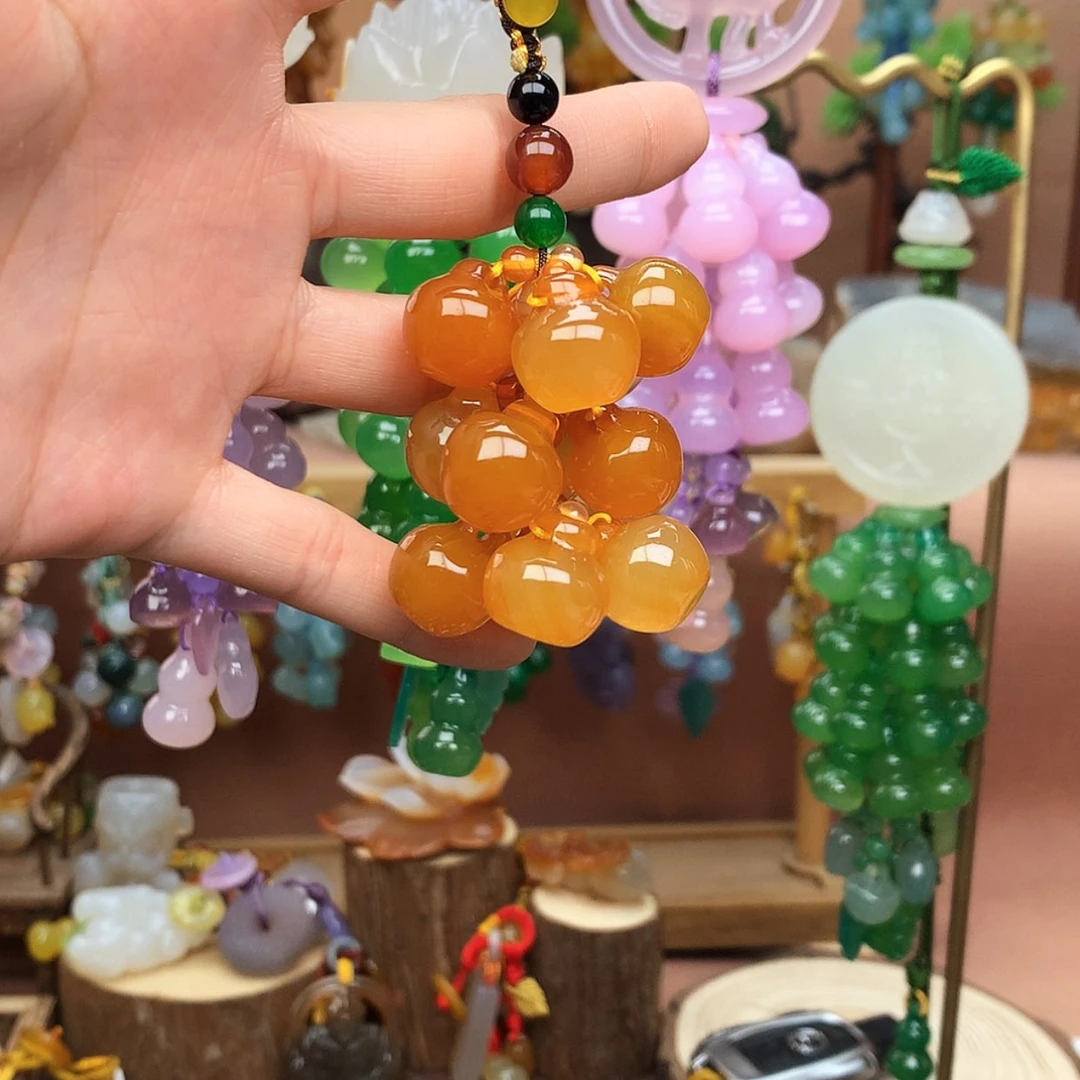 【闪购商品】玛瑙/玉髓车挂未镶嵌