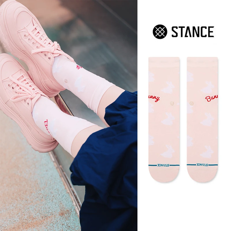 STANCE兔子BUNNY 515中筒袜运动休闲女士袜舒适户外透气训练袜子