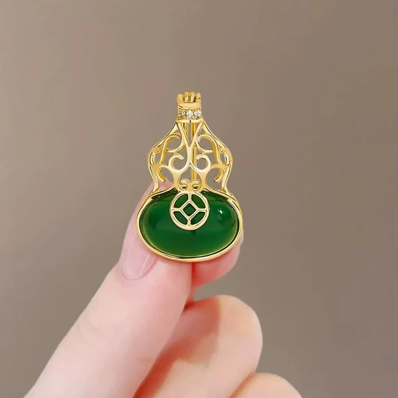 【米拉推荐】ML075-绿葫芦领针