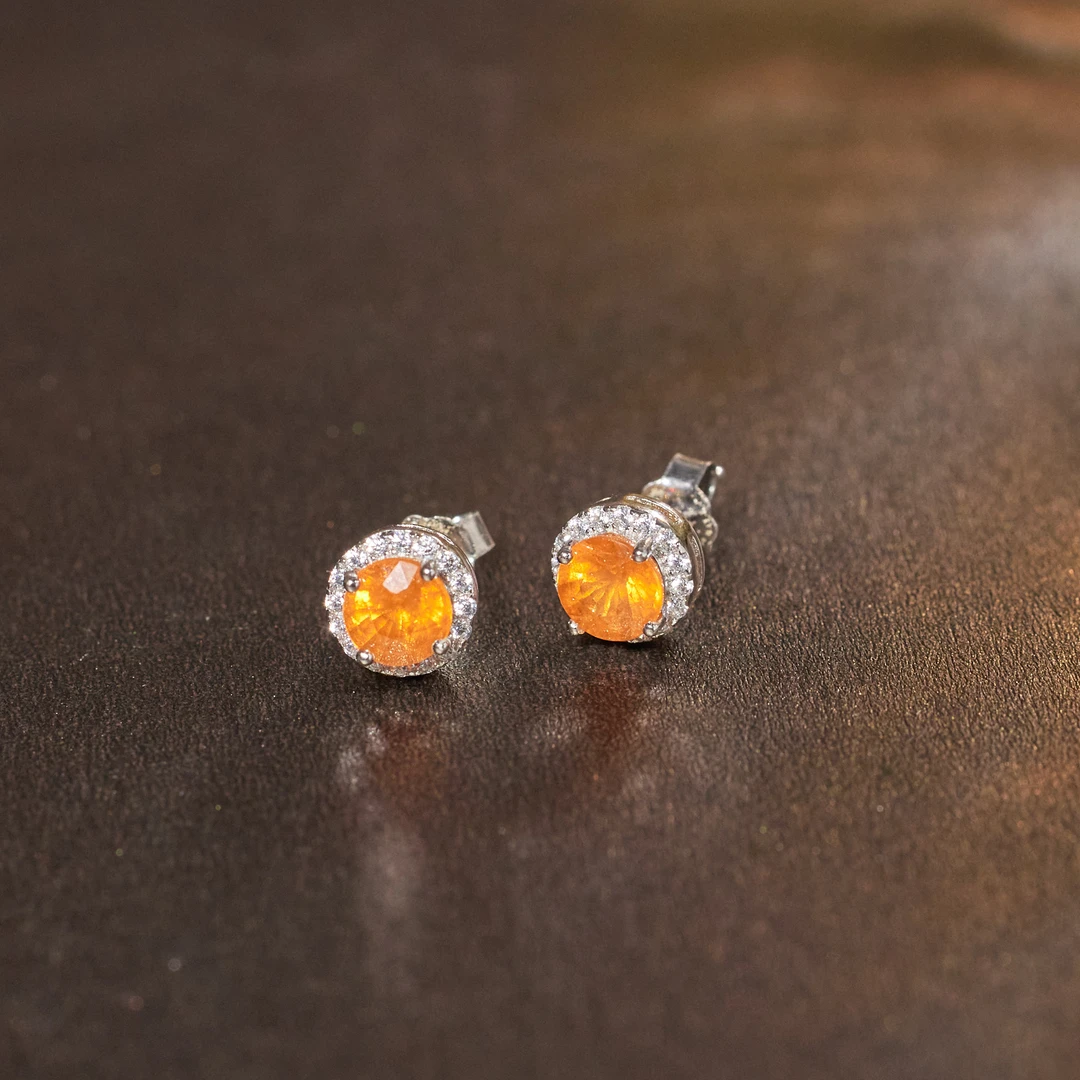 【歪歪】芬达石耳饰*S925镶嵌W8901