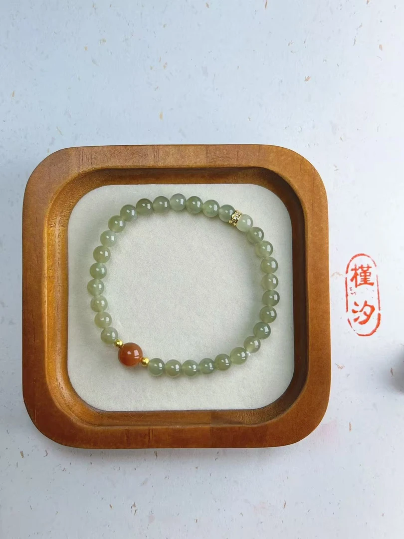 合金手链 女款HETIAN圆珠手串单圈