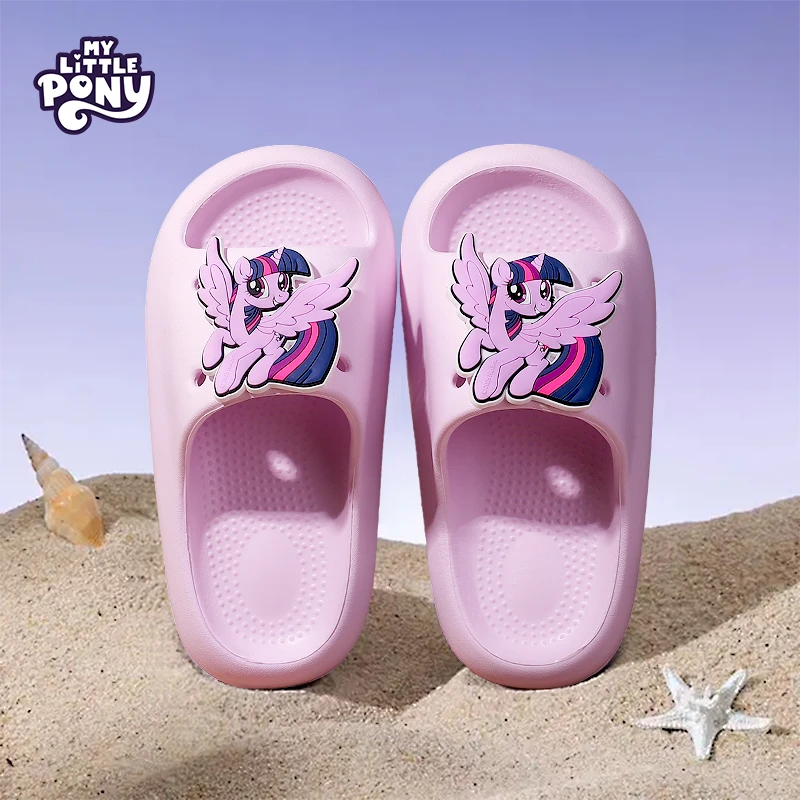 小马宝莉儿童拖鞋2025年夏季新款卡通大标防滑亲子凉拖鞋沙滩鞋