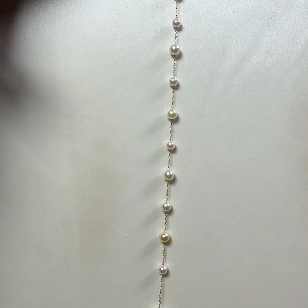 海水珍珠手绳18K金镶嵌