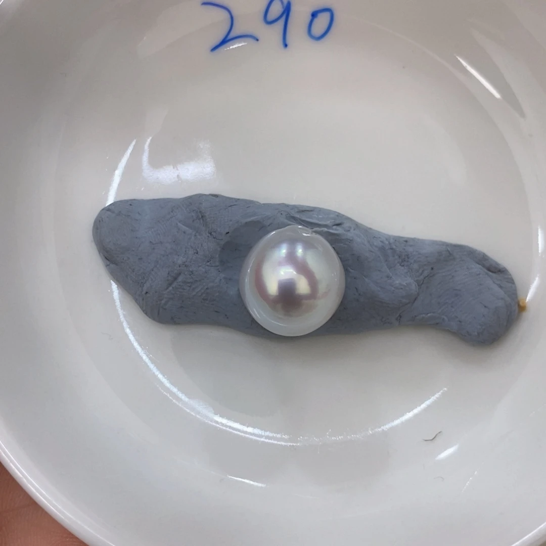 海水珍珠裸珠未镶嵌素**R澳白单珠14mm定制莫