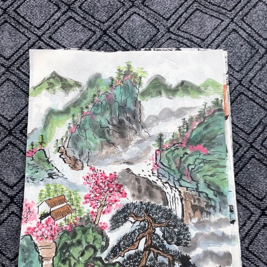 国画王胜利老师四尺三开花鸟作品冯1