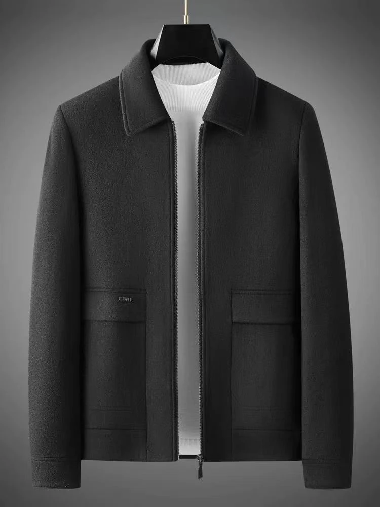 山羊绒二合一茄克羽绒服外套 23022