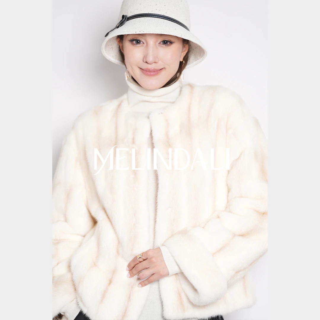 Melinda Li【矜贵十字貂】芬兰sagafurs联名皇冠稀有金十字水貂皮草