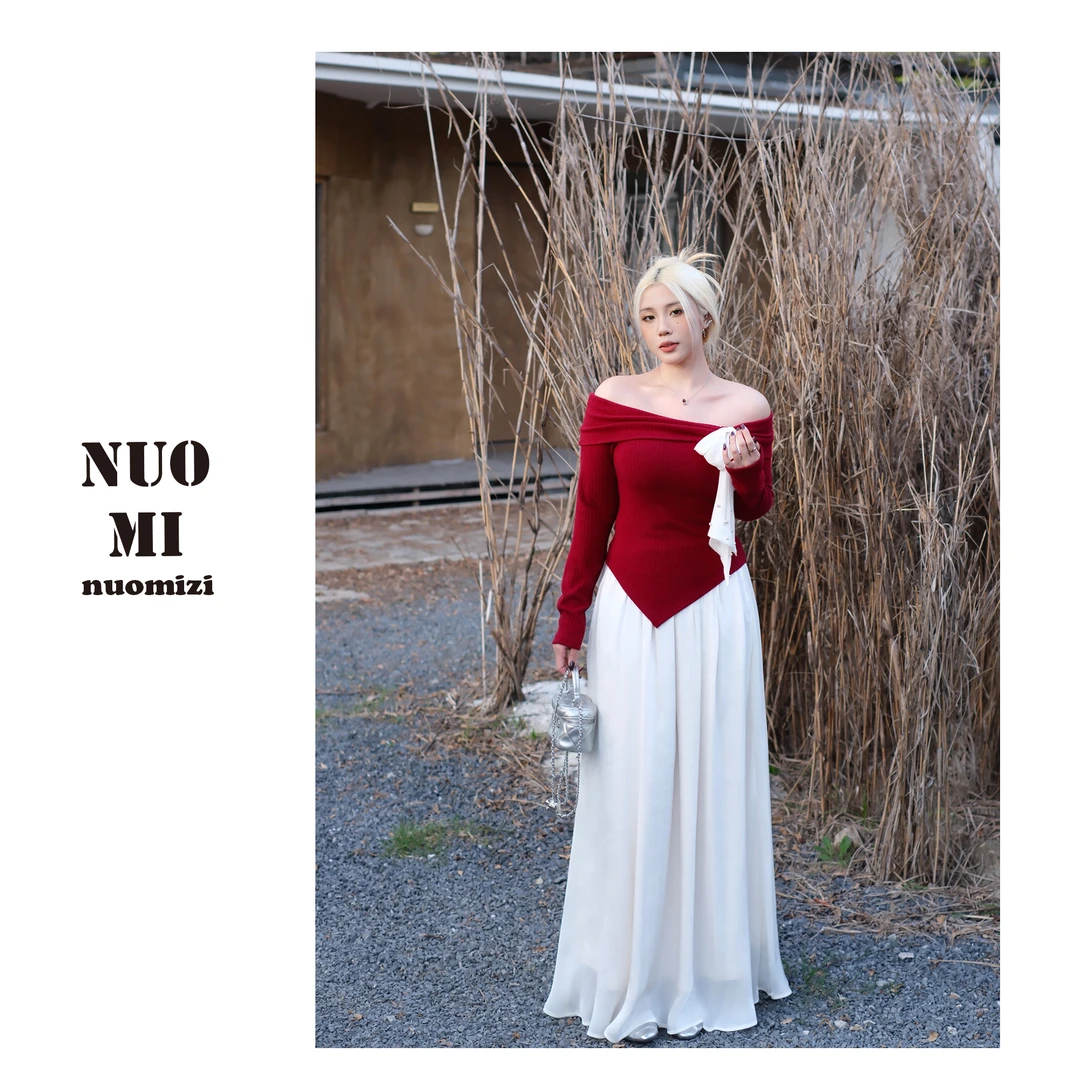 ZOZ糯米子[怦然心动]秋冬A字网纱半身裙千金风时尚显瘦裙子