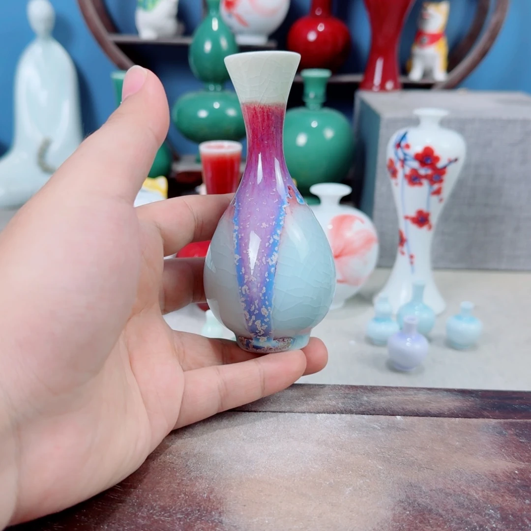 陶瓷手工小花器摆件