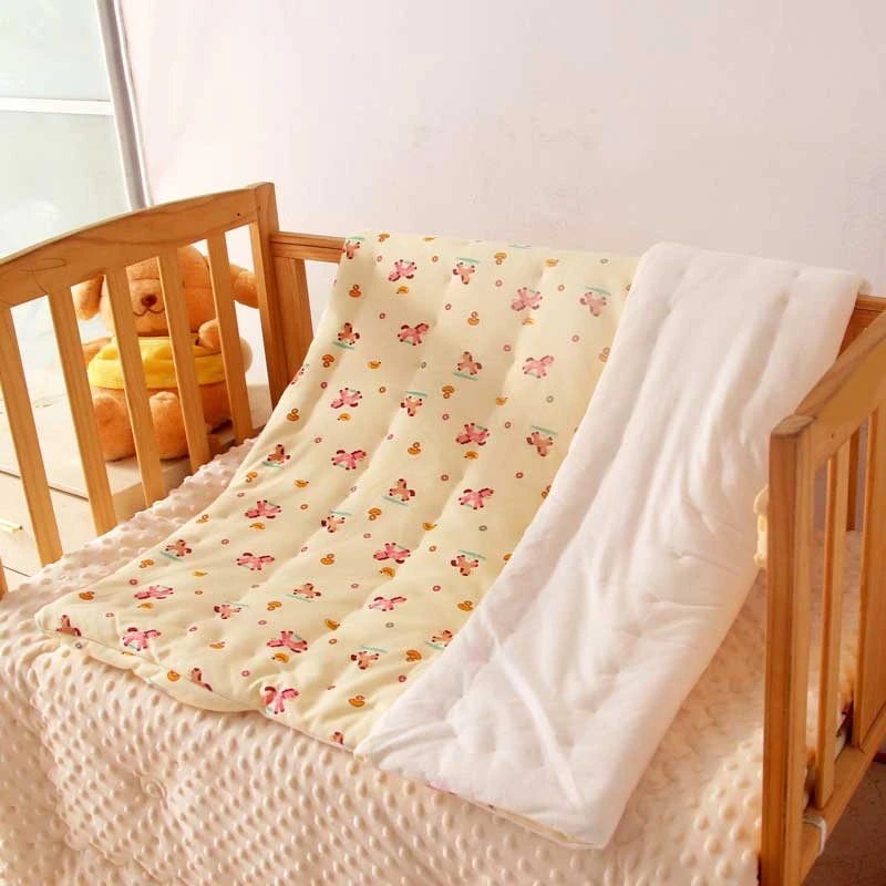 新生儿纯棉花室内盖被产房包被冬厚款小褥子外出婴儿抱被春秋棉被