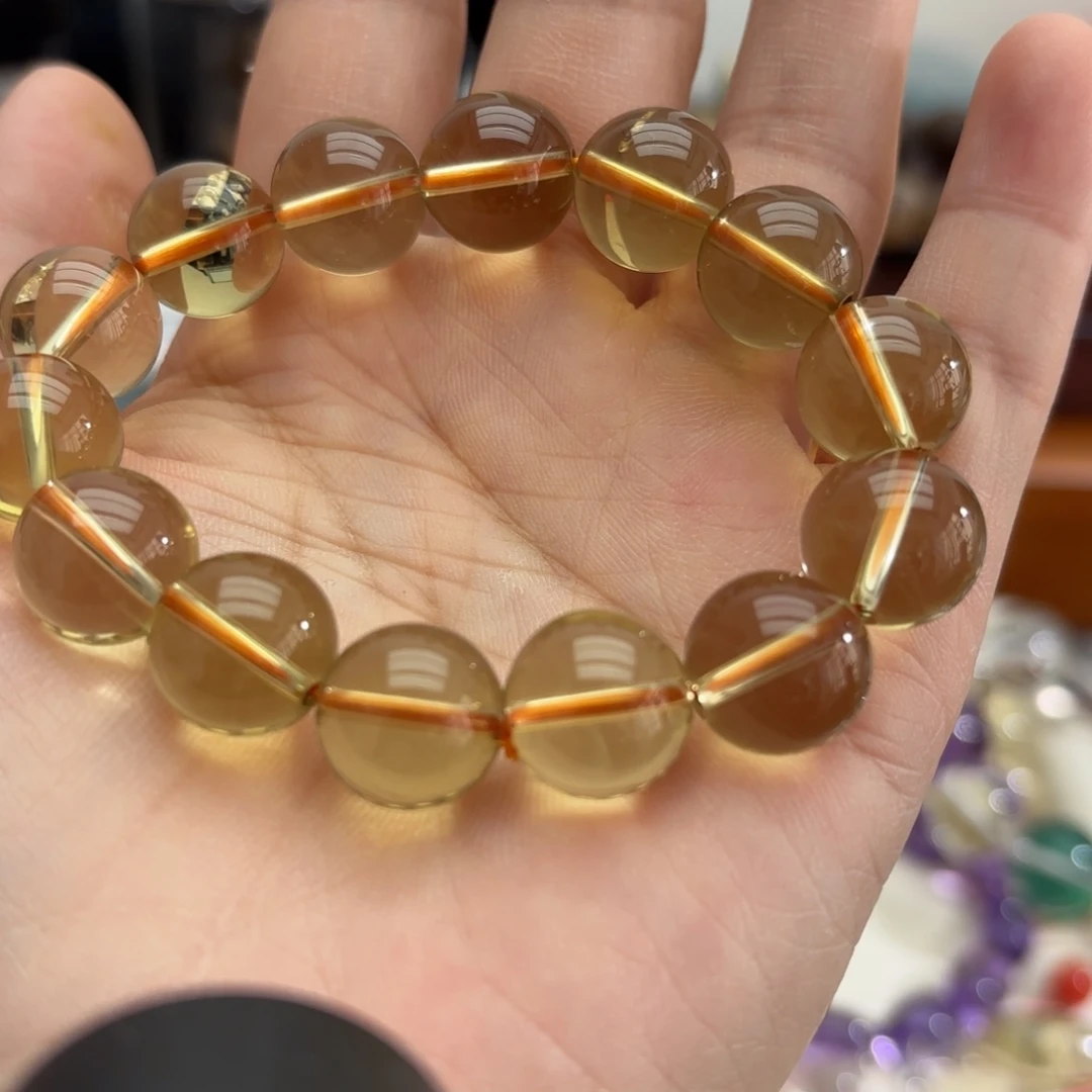 未镶嵌手链水晶黄水晶