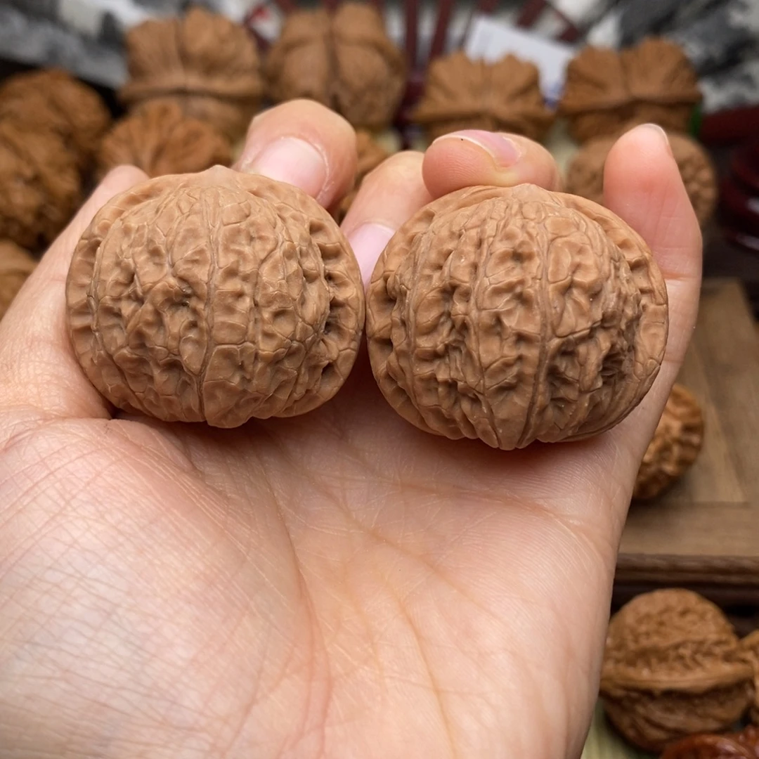 文玩核桃把件107号37.5乾隆磨盘全