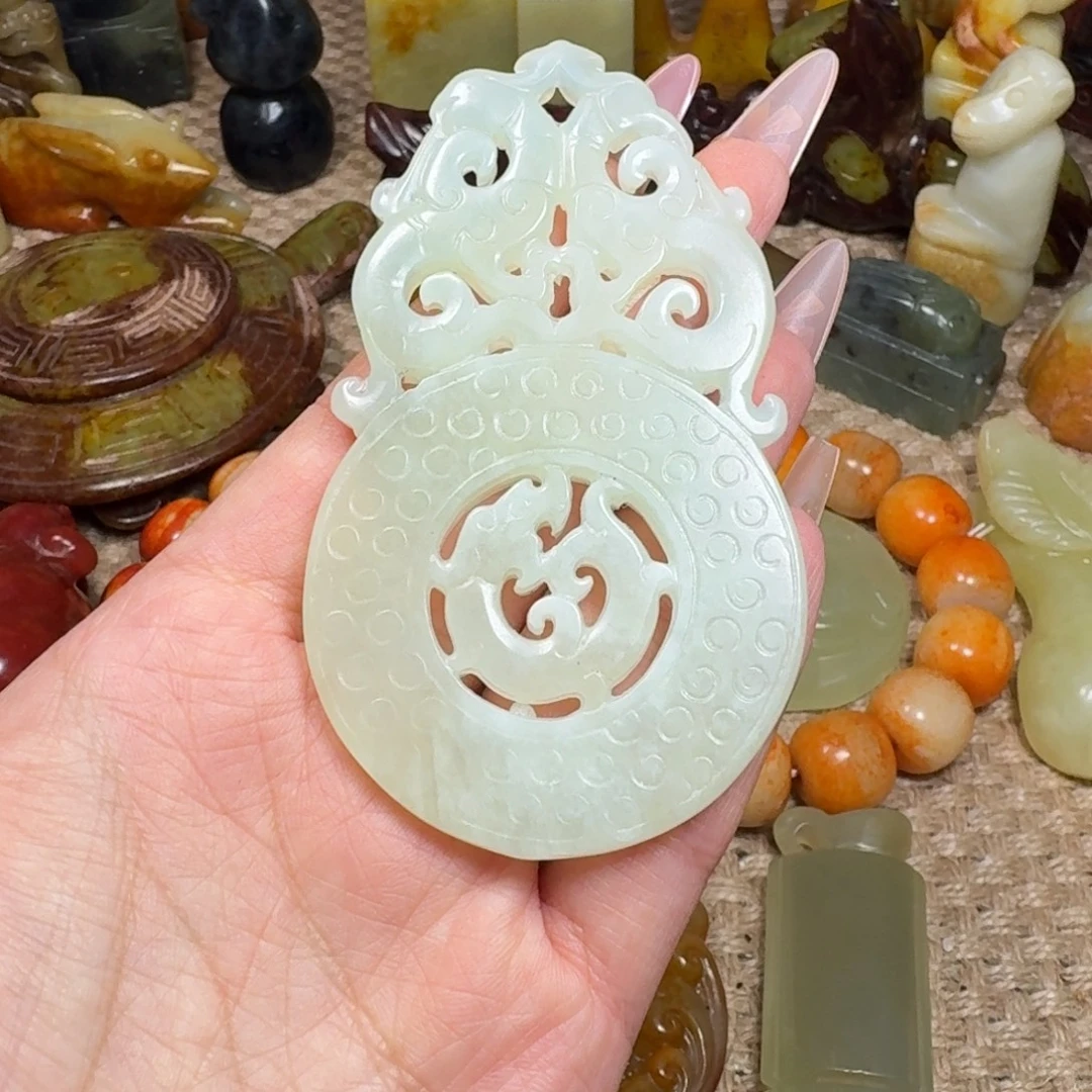 白玉菩提吊坠挂件