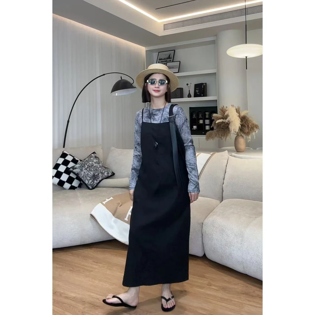 NANAKIKI【夏季必备】夏季百搭时尚透气背带气质显瘦连衣裙BDK-003