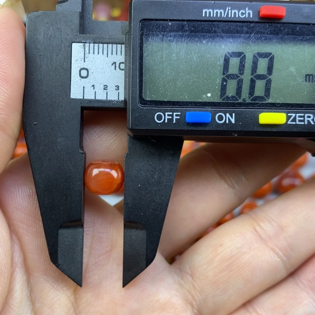 南红玛瑙未镶嵌单珠8mm