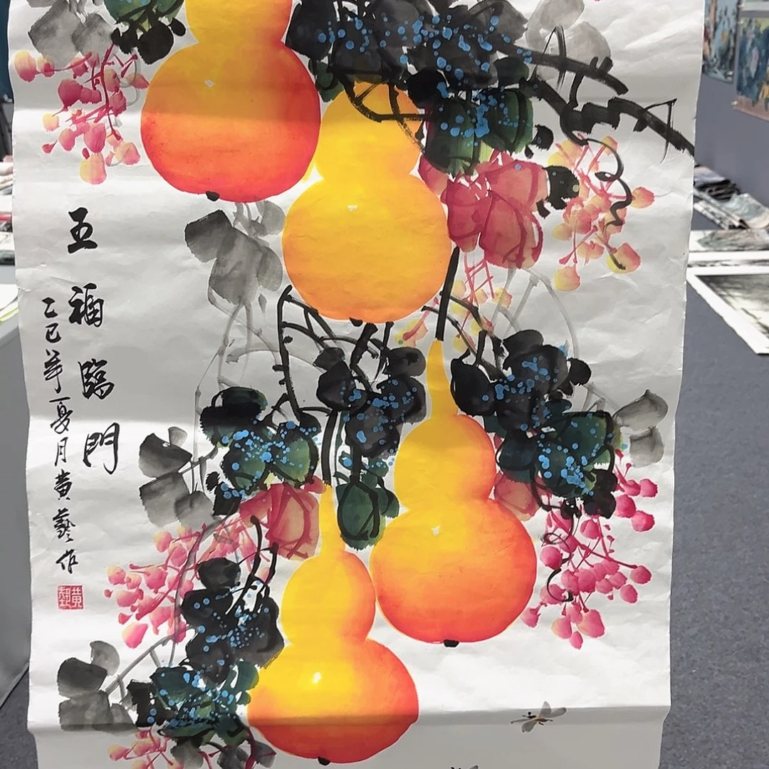 国画国画老师手绘作品