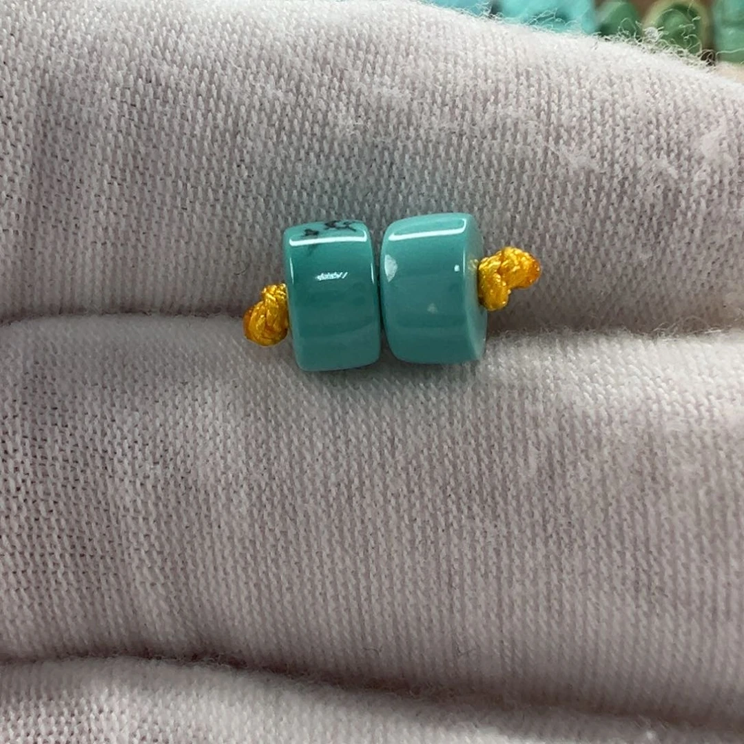 未镶嵌绿松石直切珠7x4mm