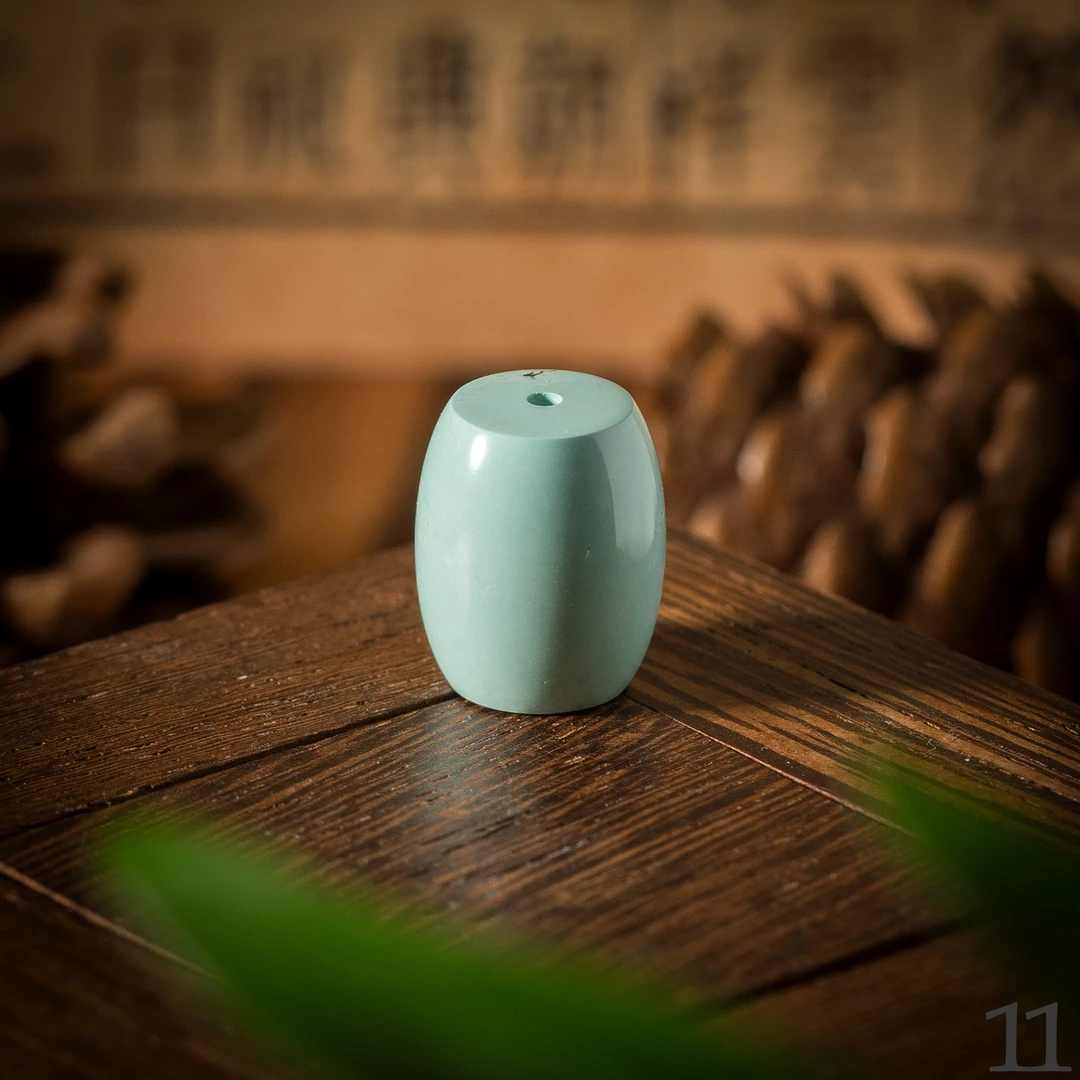 【世间臻宝】绿松桶珠/16*13mm/多样性发一件/SS11