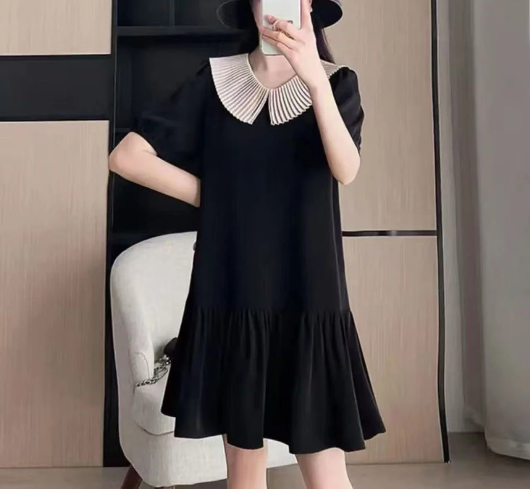 2025夏季新品时尚百搭法式修身显瘦减龄气质连衣裙女士裙子