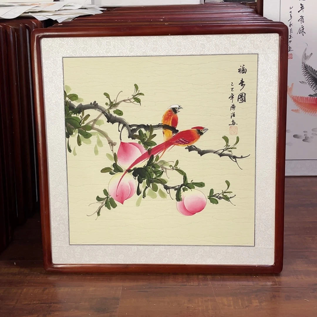 国画带框尺寸63*63厘米