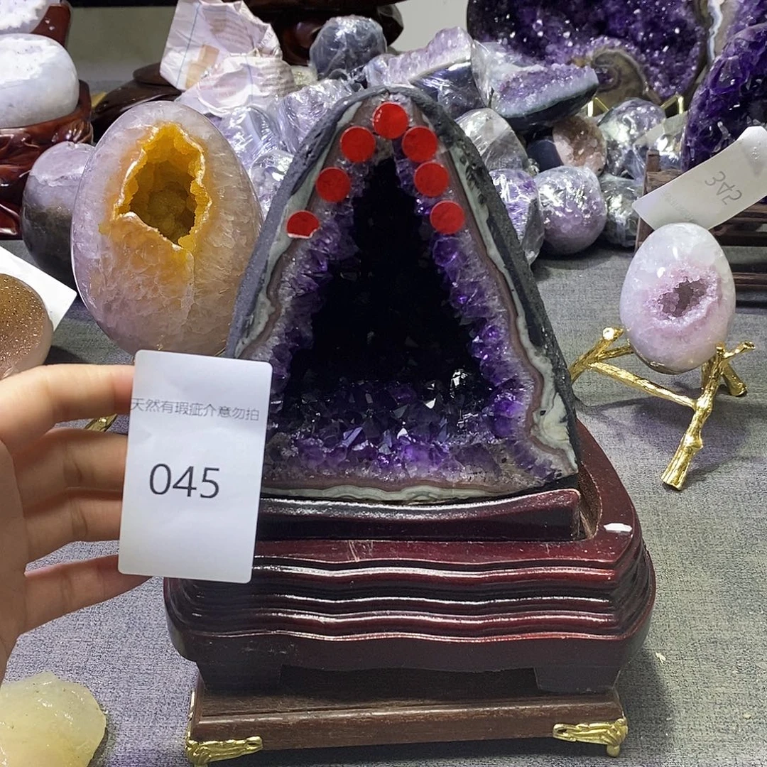 珠宝半成品紫晶未镶嵌
