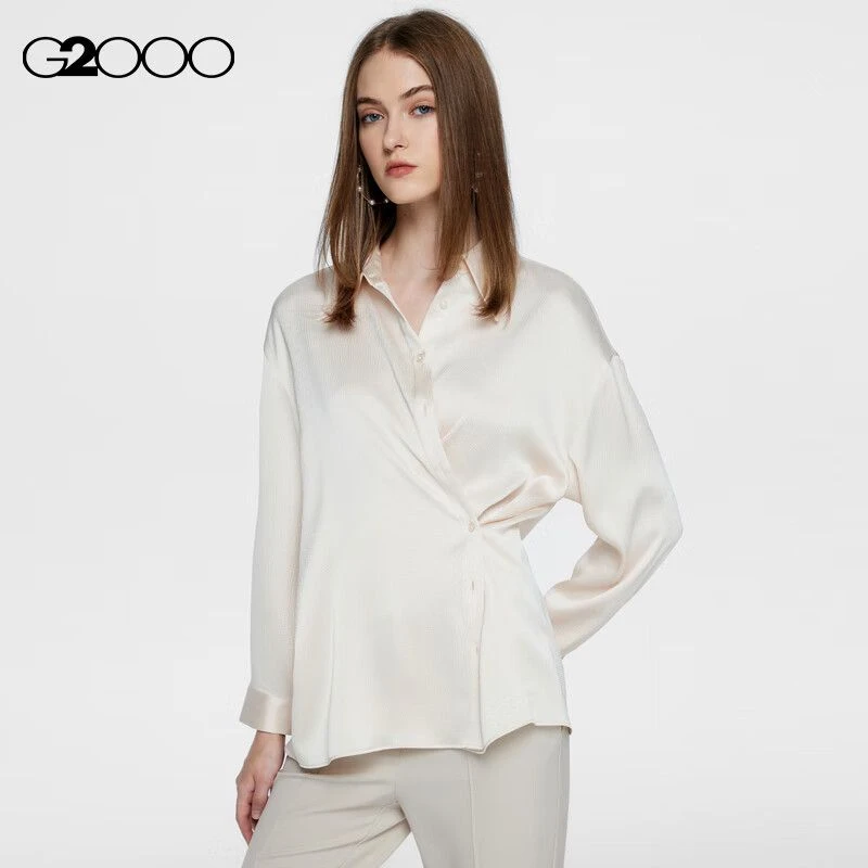 【泡泡纱】G2000女装商场款弹性易打理时尚长袖休闲衬衫