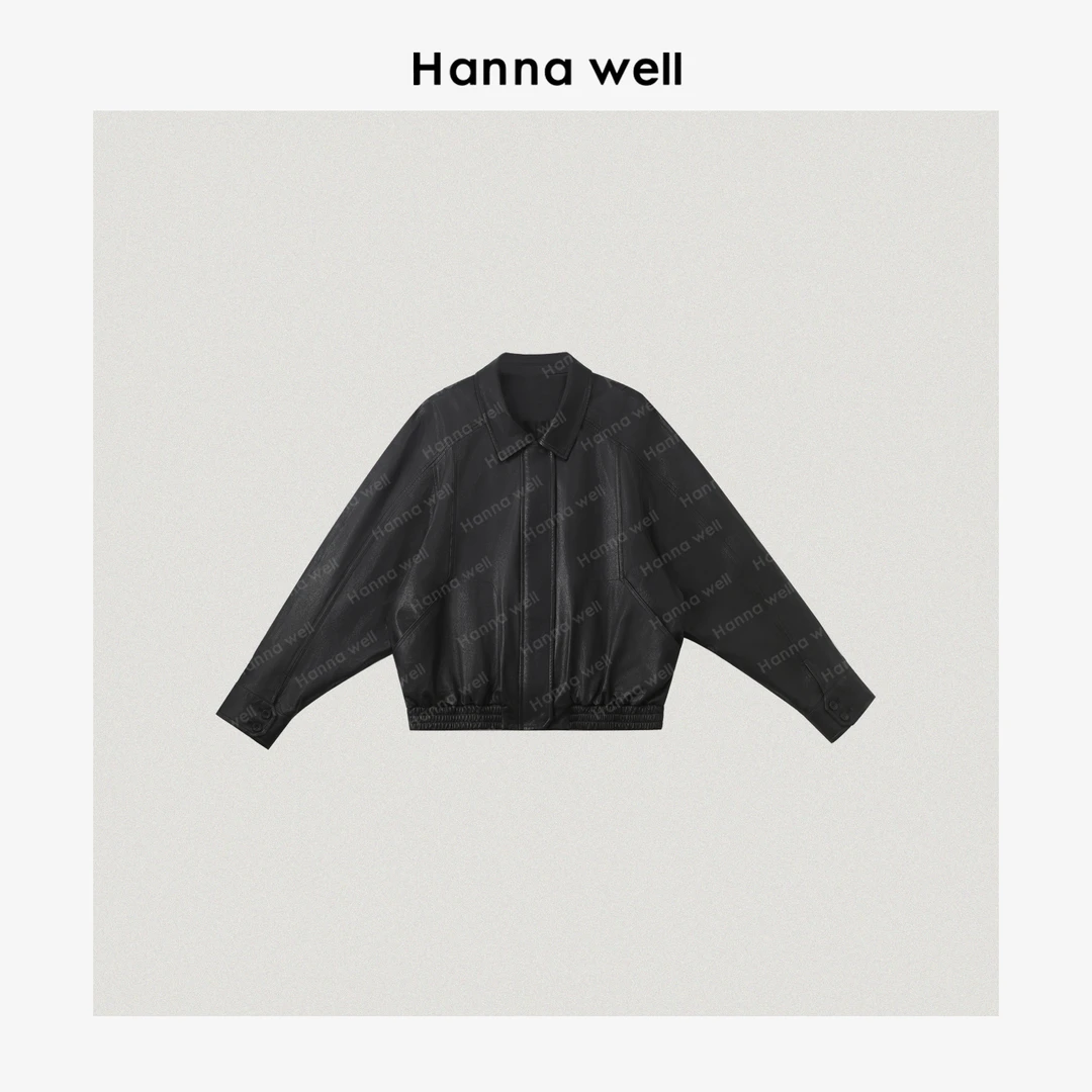 妞姐自制 “宋慧乔” 25春夏 高奢全植鞣绵羊皮夹克皮衣 PY5A0244