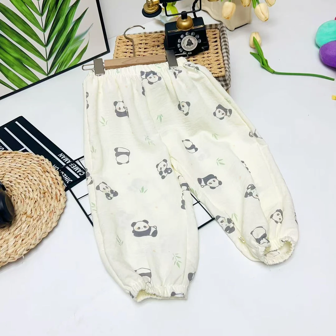 137儿童防蚊裤夏季防蚊裤薄款宽松透气灯笼长裤休闲裤