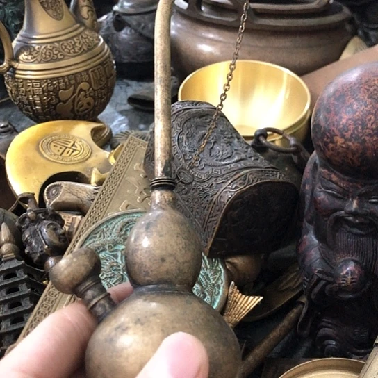 用***9闪电购铜摆件工艺品