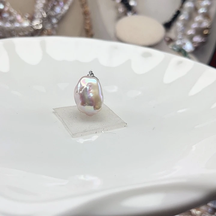 淡水珍珠未镶嵌吊坠【纯恬】