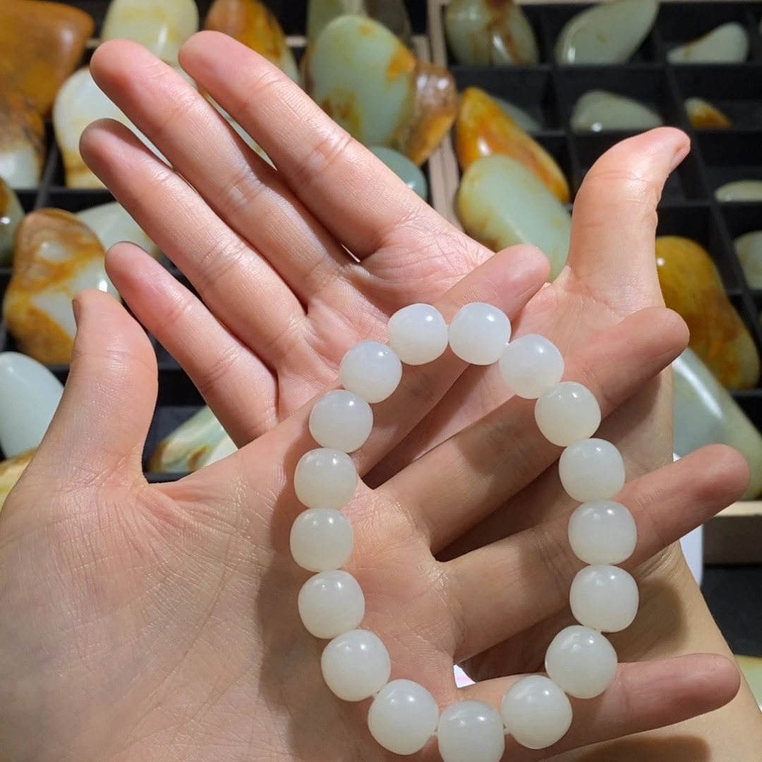 和田玉未镶嵌颈饰枕***A