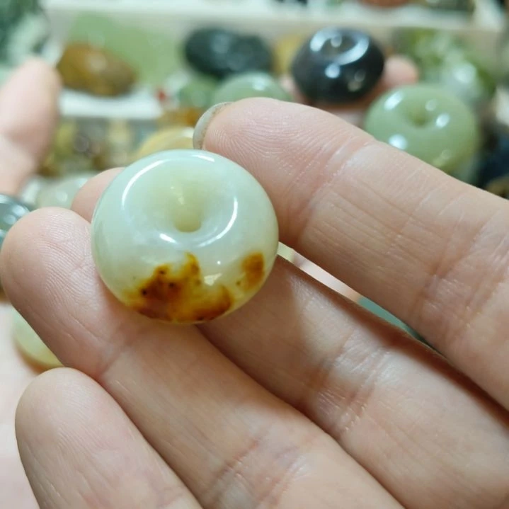 岫玉平安扣未镶嵌❤****️